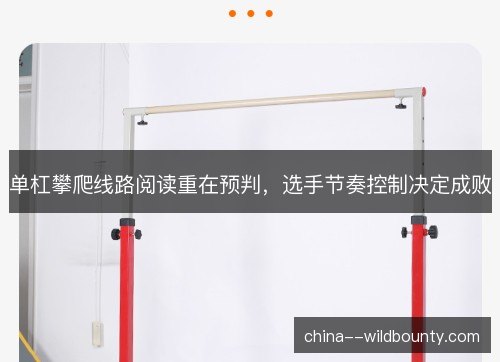单杠攀爬线路阅读重在预判,选手节奏控制决定成败 单杠攀爬线路阅读重在预判,选手节奏控制决定成败
